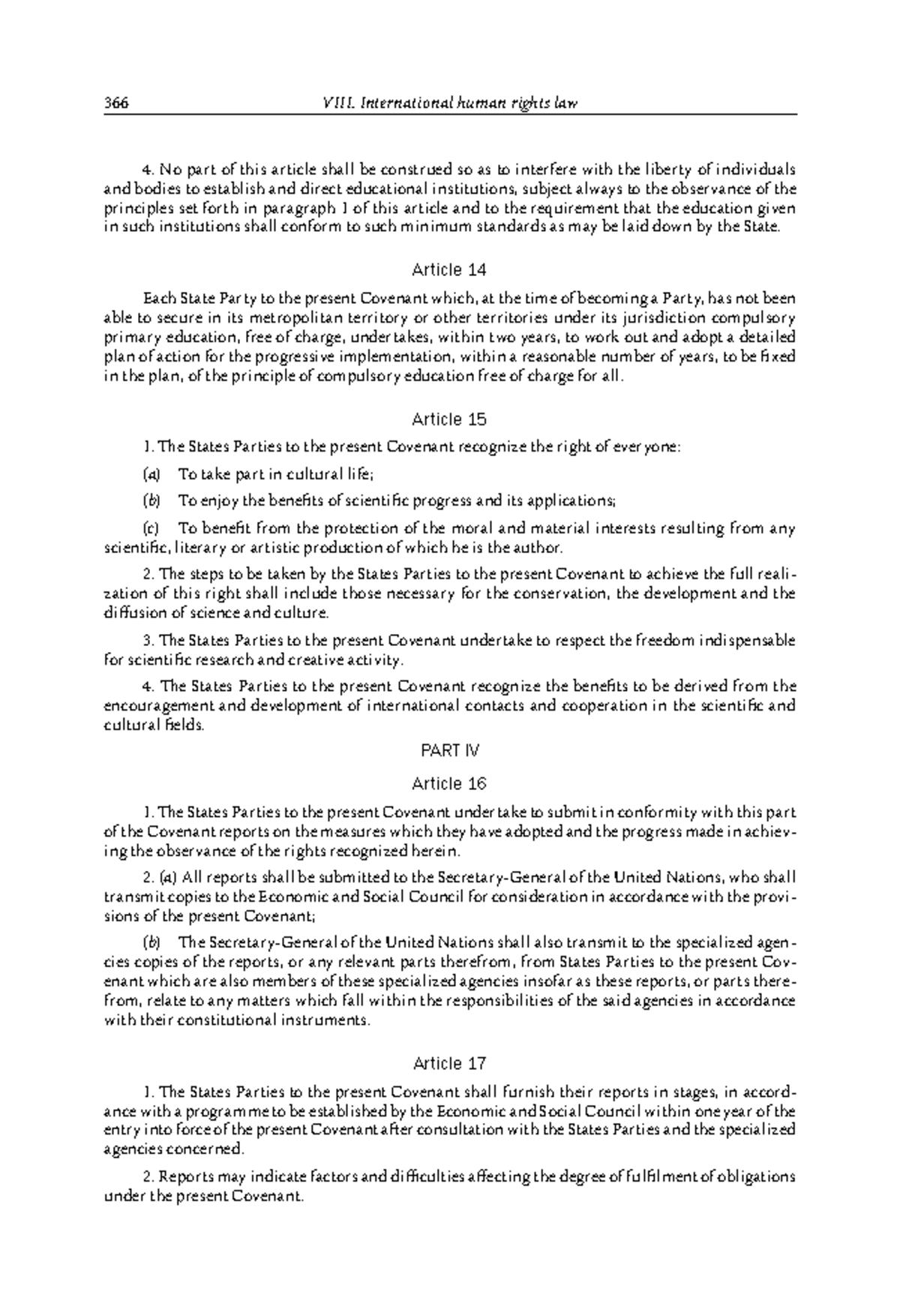Book 1-128 - n/a - 366 VIII. International human rights law No part of ...