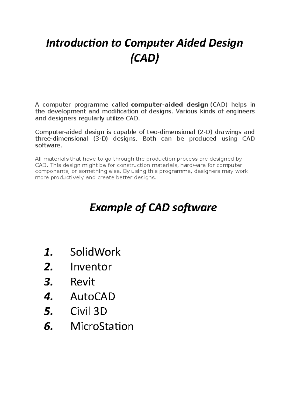 Autocad - Hiiiiiiiiiiiiiiiiiii - Introduction To Computer Aided Design ...