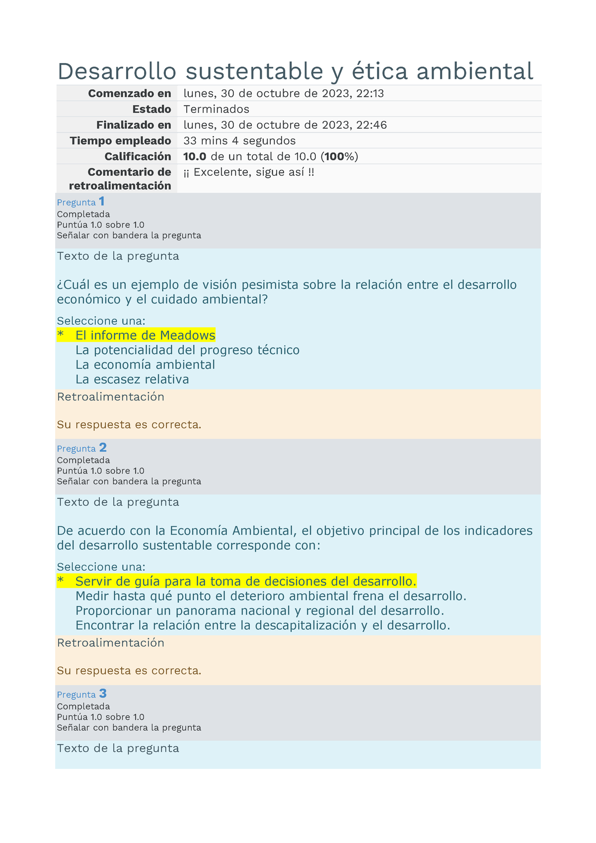 Examen S2 Desarrollo Sustentable Y ética Ambiental - Desarrollo ...