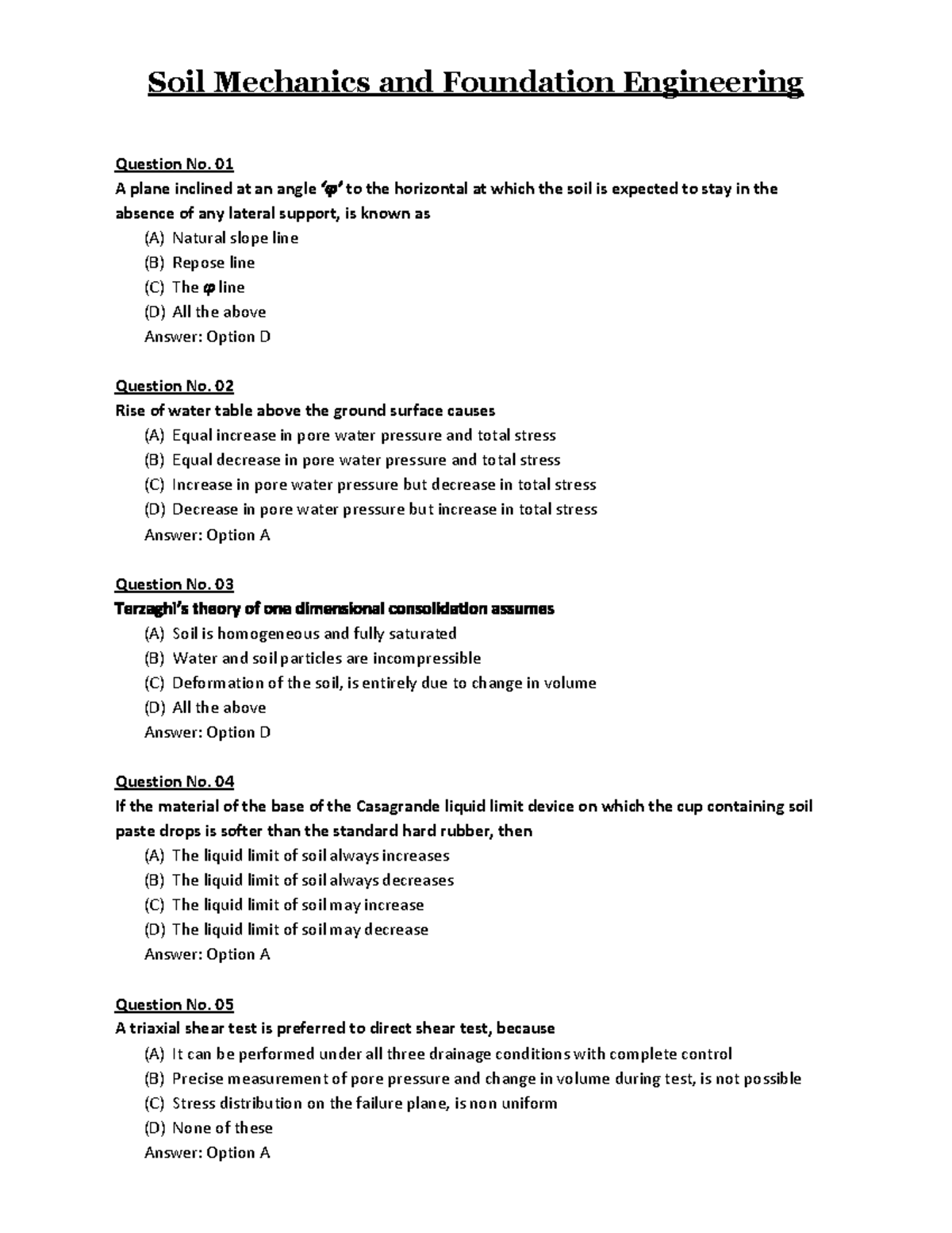 Soil mech and foundation Soil Mechanics and Foundation Engineering