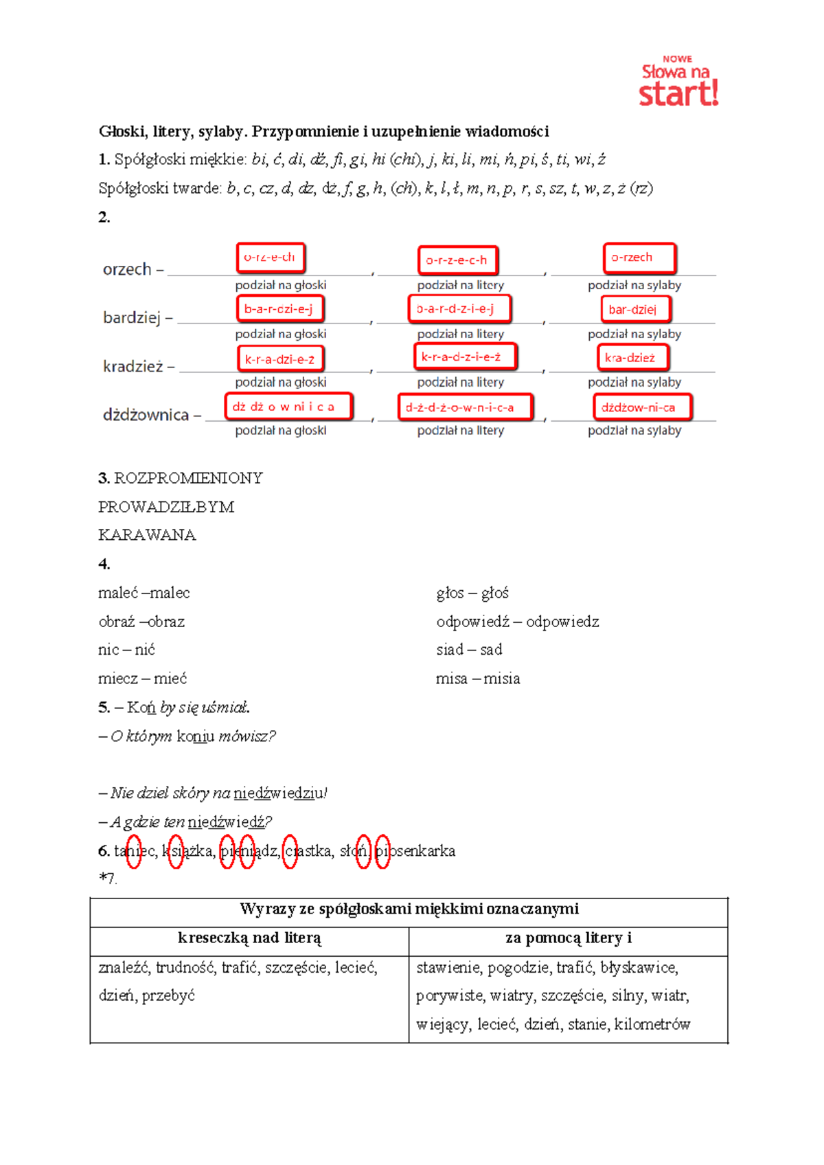 Odpowiedzi do zadan z zeszytu cwiczen nowe slowa na start dla klasy 5
