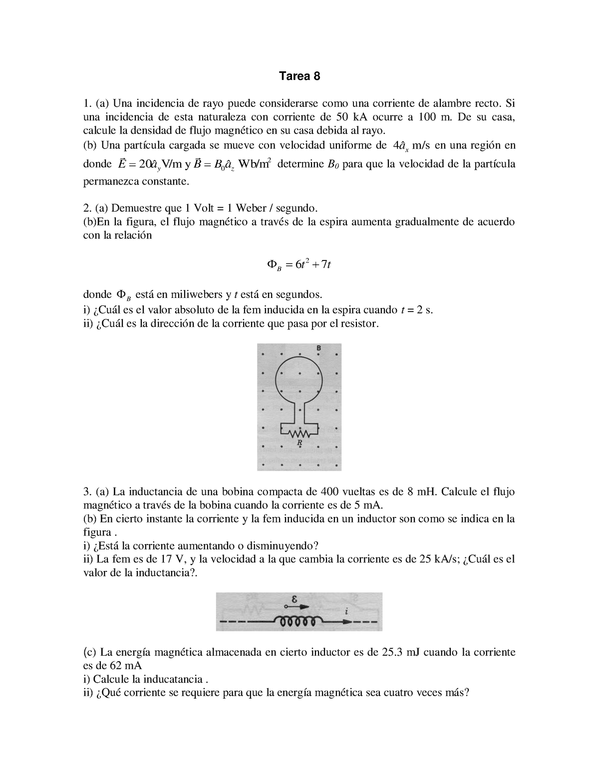 Tarea 8 - Ejercicios - Electricidad Y Magnetismo - IPN - Studocu