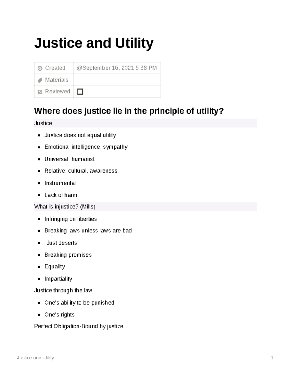 Justice and Utility - Prof. Matar - Justice and Utility 1 Justice and ...