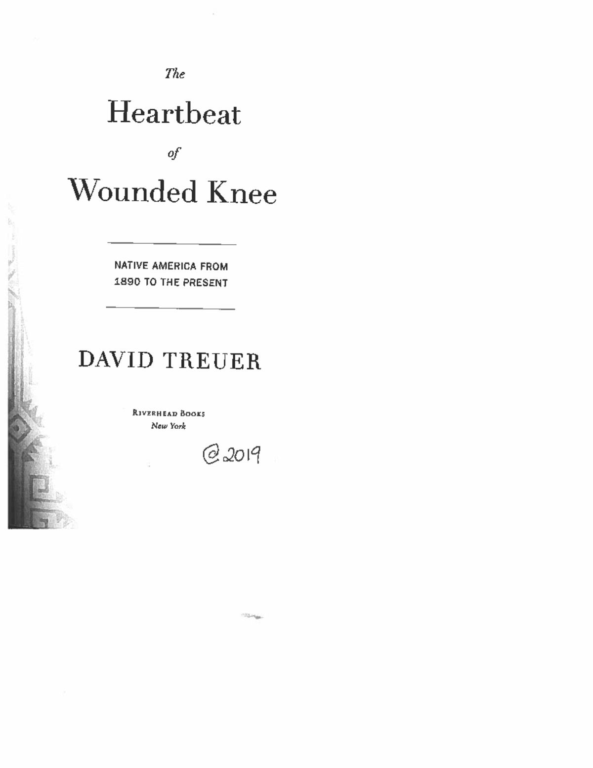 The Heartbeat of Wounded Knee GREE 2240 Studocu