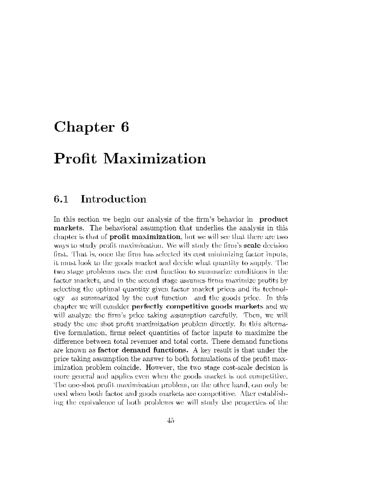Prof Max - profit maximization - Microeconomic Theory - Studocu