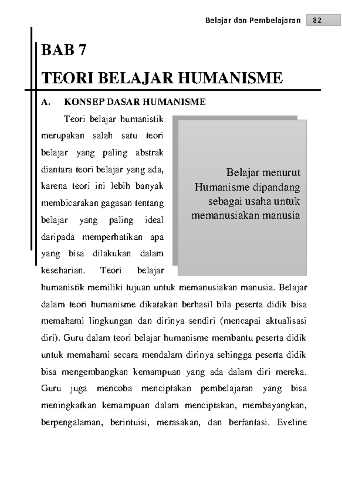 Materi BAB 7 Teori Belajar Humanisme - Belajar Menurut Humanisme ...