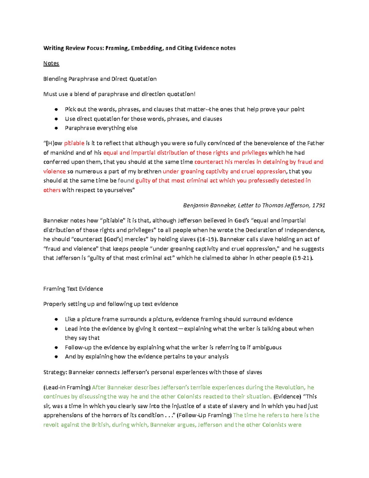 Copy of Gray Writing Review Focus Framing, Embedding, and Citing ...