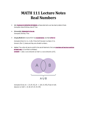 MATH 111 - exponents, scientific notation, & order of operations - MATH ...
