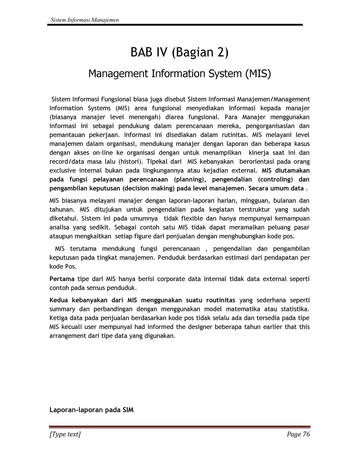 Teknologi Informasi Kesehatan 5 - BAB IV (Bagian 2) Management ...