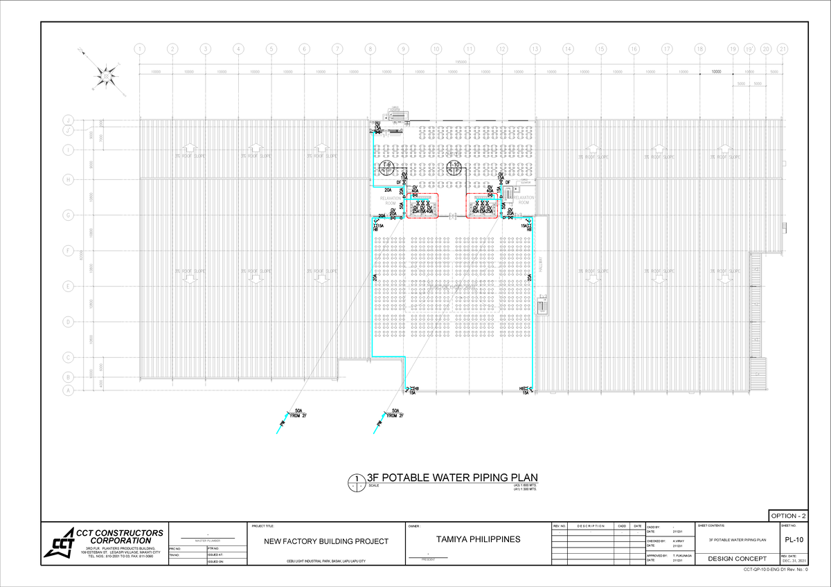 Pl-10 3f potable water piping plan - 10000 MOBILE HOT WARMING CABINET ...