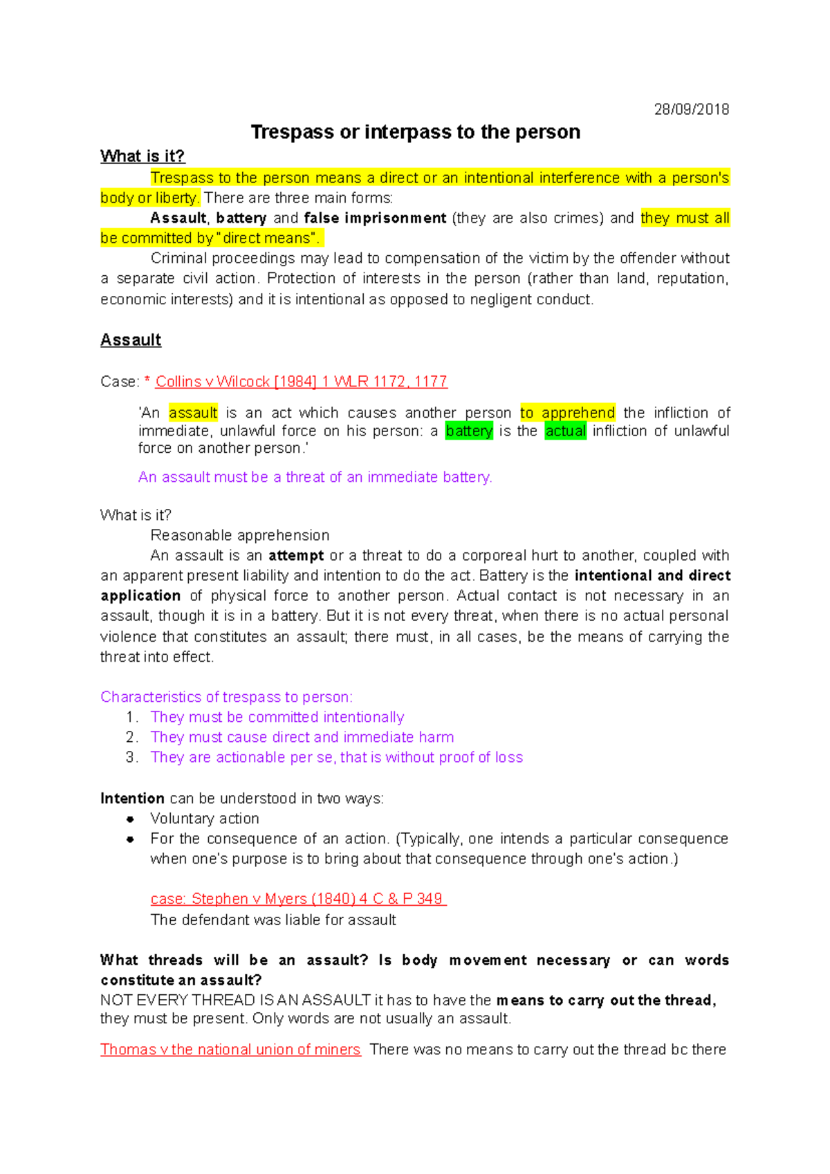 2-trespass-to-the-person-28-09-trespass-or-interpass-to-the-person