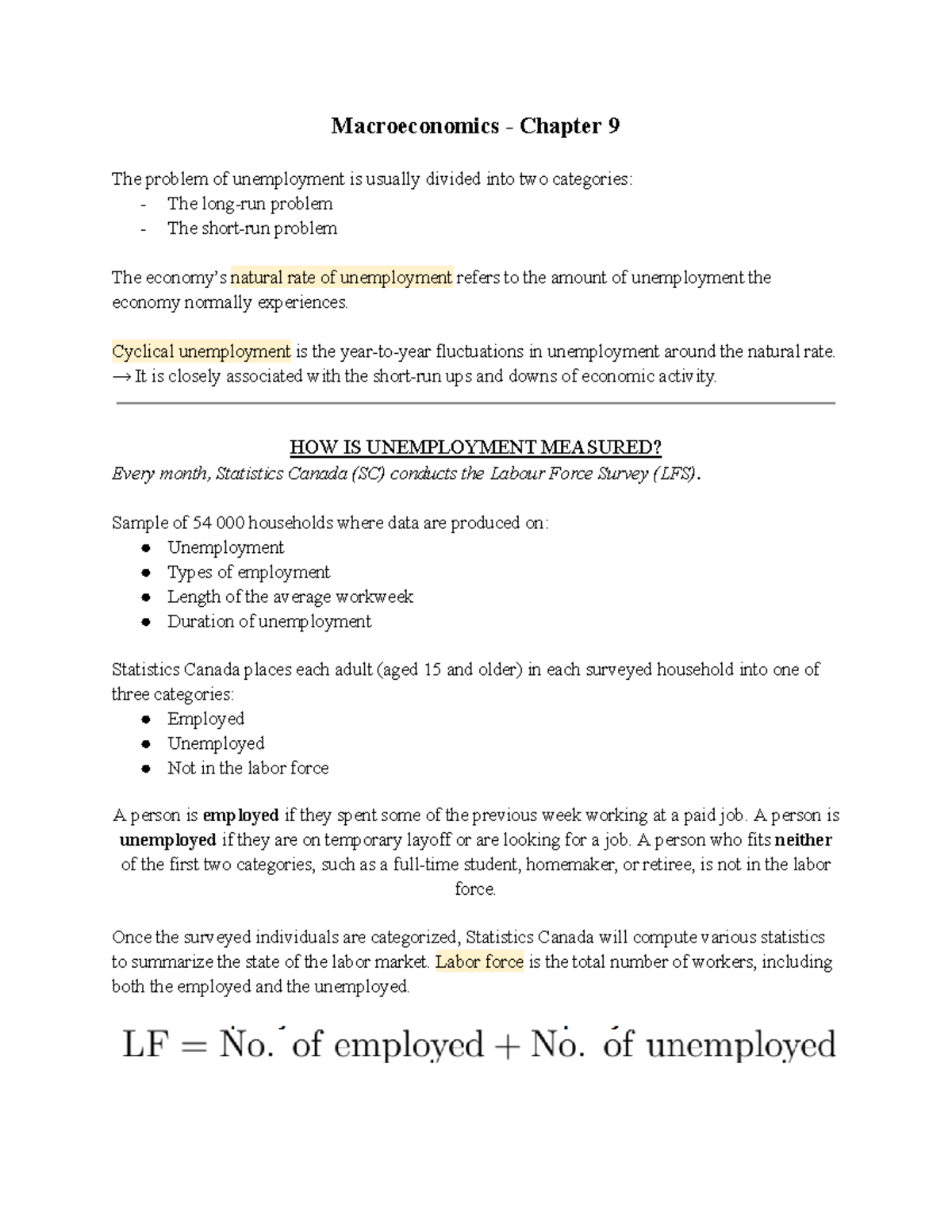 Chapter 9 Macroeconomics Macroeconomics Chapter 9 The problem of