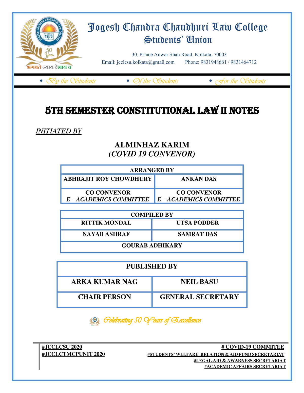 Constitutional LAW II - This Notes Was Very Helpful For External Exams ...