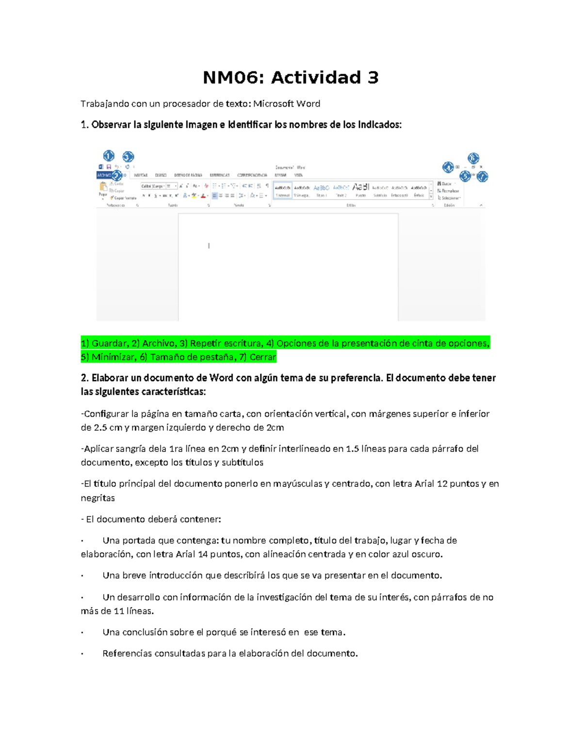Nm06 3 Nm06 Actividad 3 Trabajando Con Un Procesador De Texto
