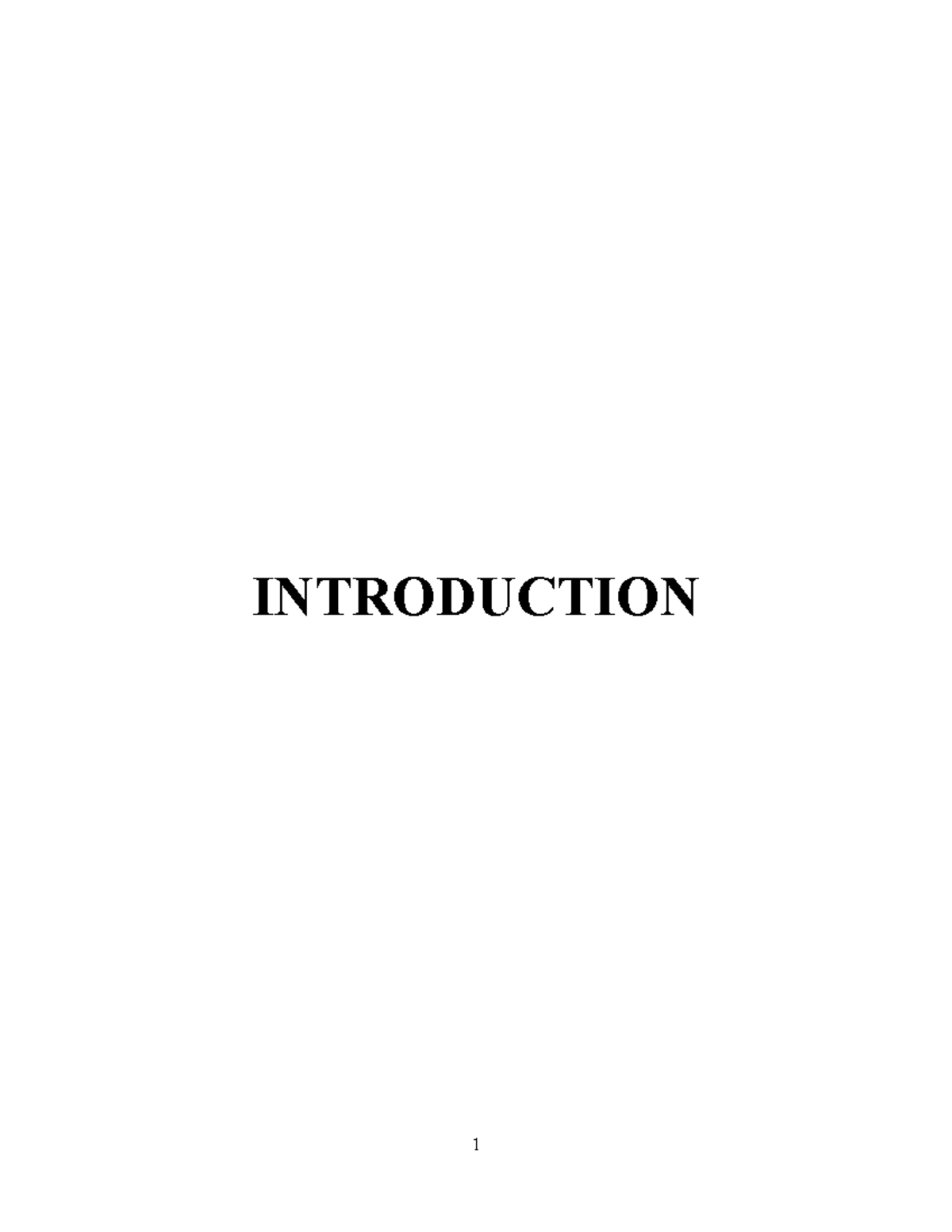 Sample documentation - INTRODUCTION TITLE OF THE PROJECT Chapter 1 ...