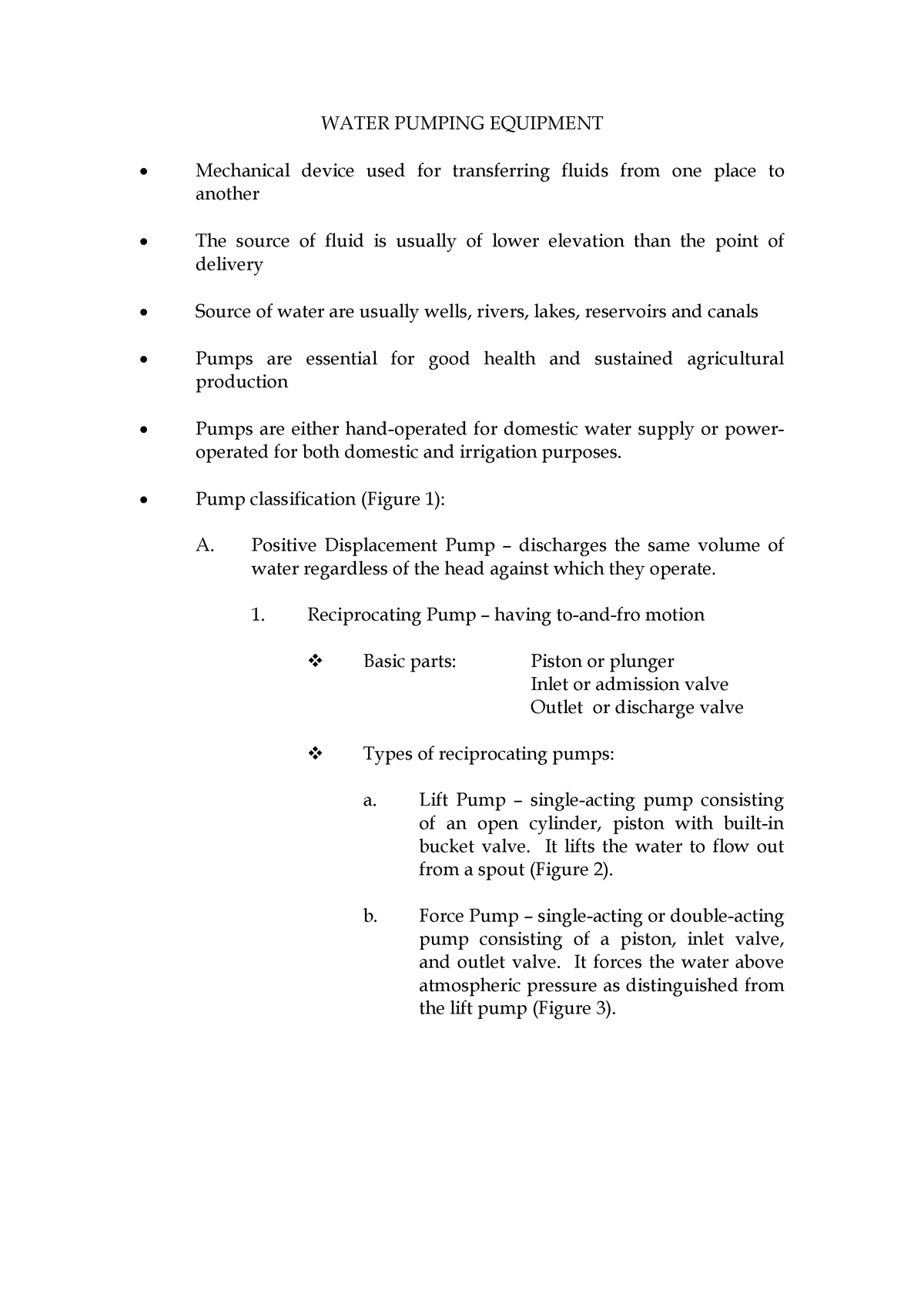 research paper on water pump