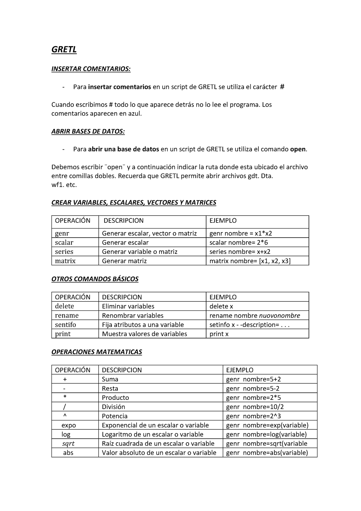 Gretl Apuntes - GRETL INSERTAR COMENTARIOS: Para Insertar Comentarios ...