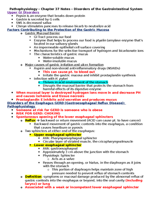 Pathophysiology Exam 3 Study Guide.docx - Google Docs - Chapter 26 ...