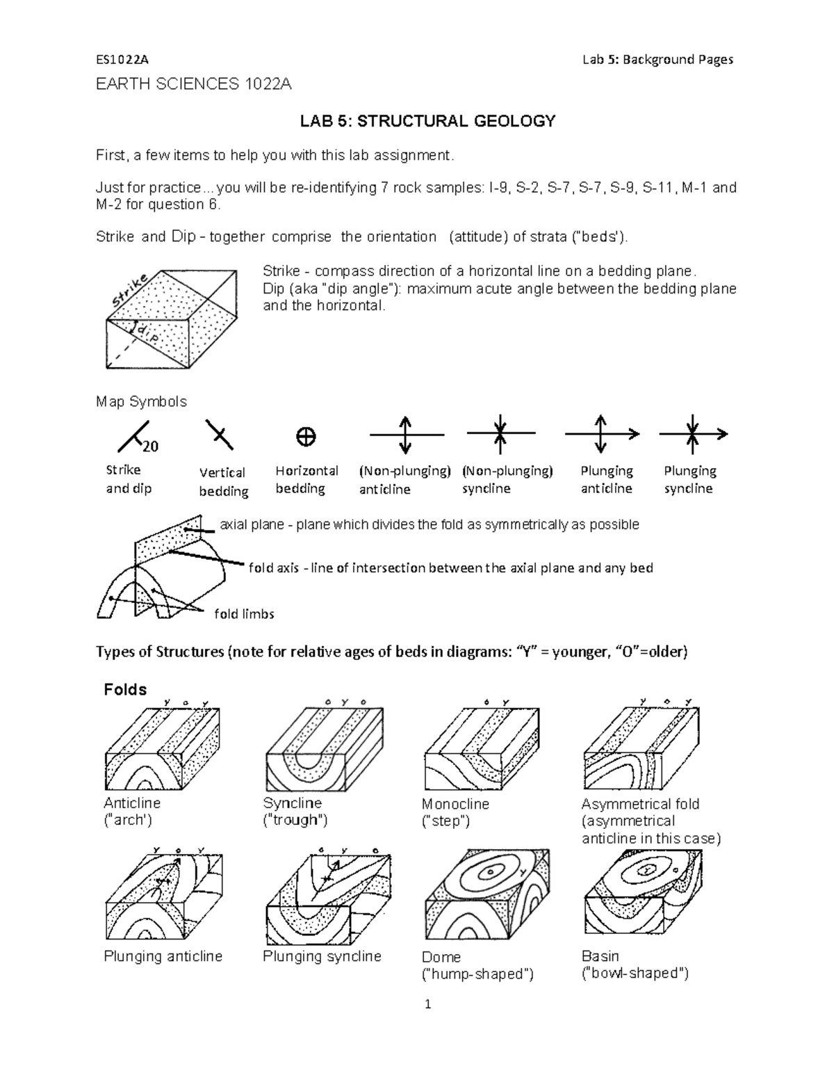 Earthsci; lab 5 - hello - ES1022A Lab 5: Background Pages 1 EARTH ...