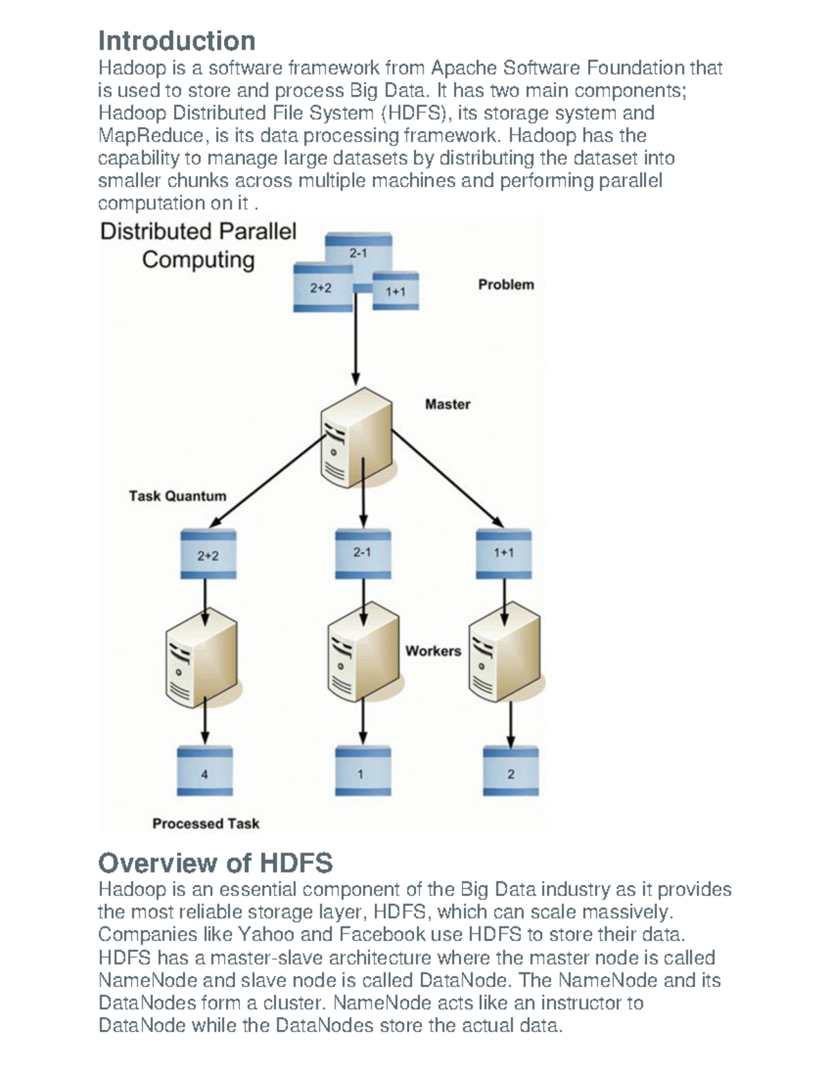 Hadoop Installation - Introduction Hadoop is a software framework from ...