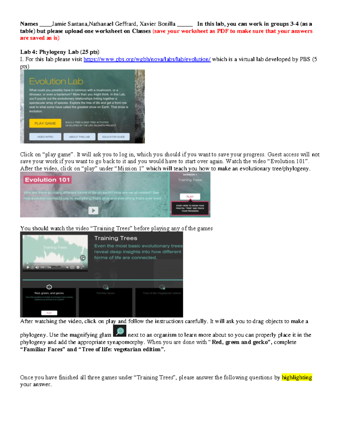 phylogeny-lab-dr-ross-s-lab-report-with-notes-with-answer-key-names