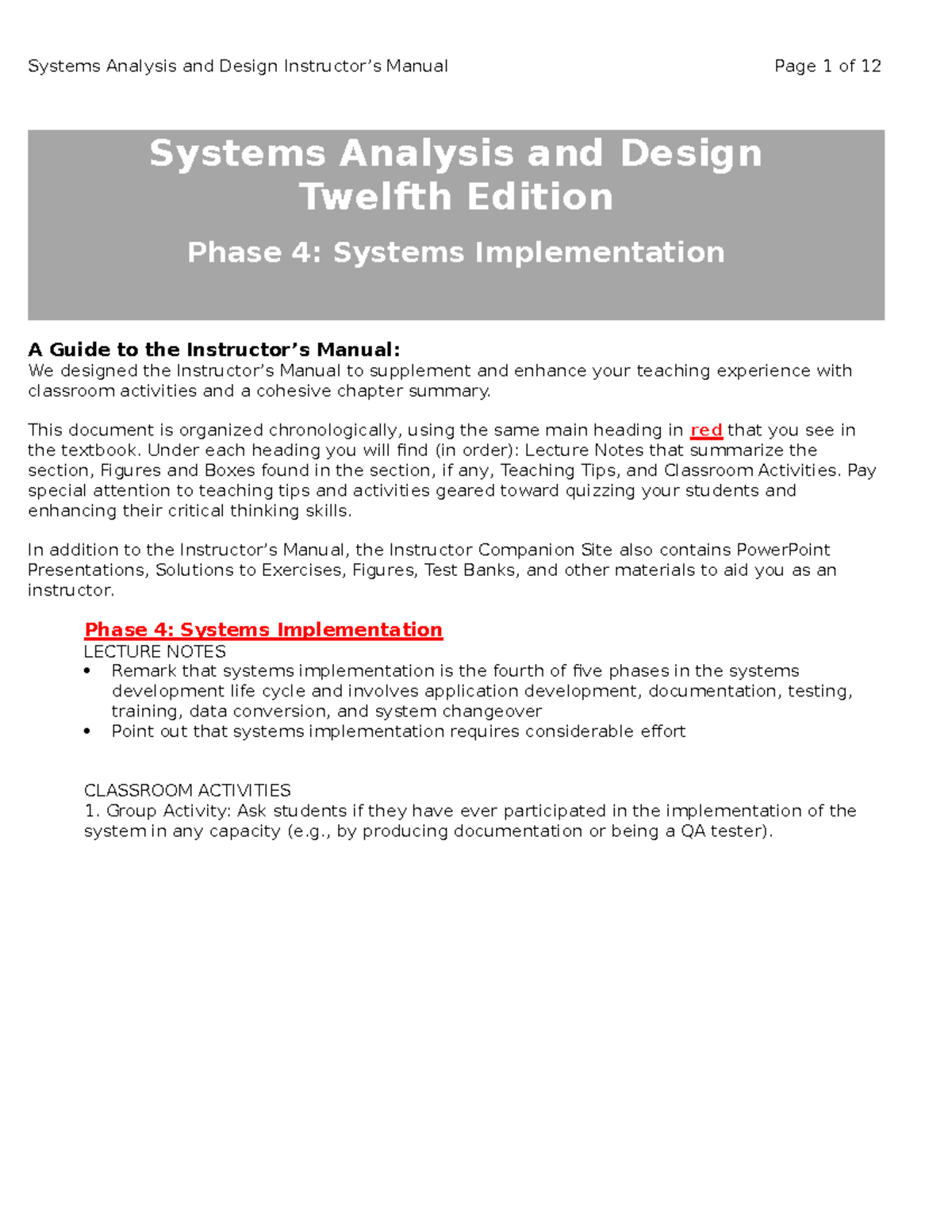 Chapter7solutions - Systems Analysis And Design Twelfth Edition Phase 4 ...