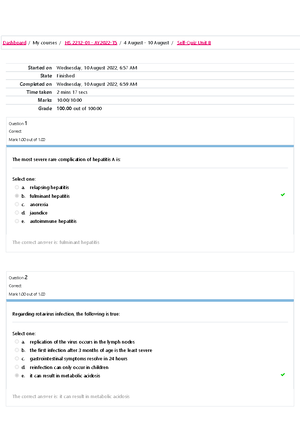 Self-quiz Unit 6 Attempt Review - Started On Sunday, 24 July 2022, 4:19 