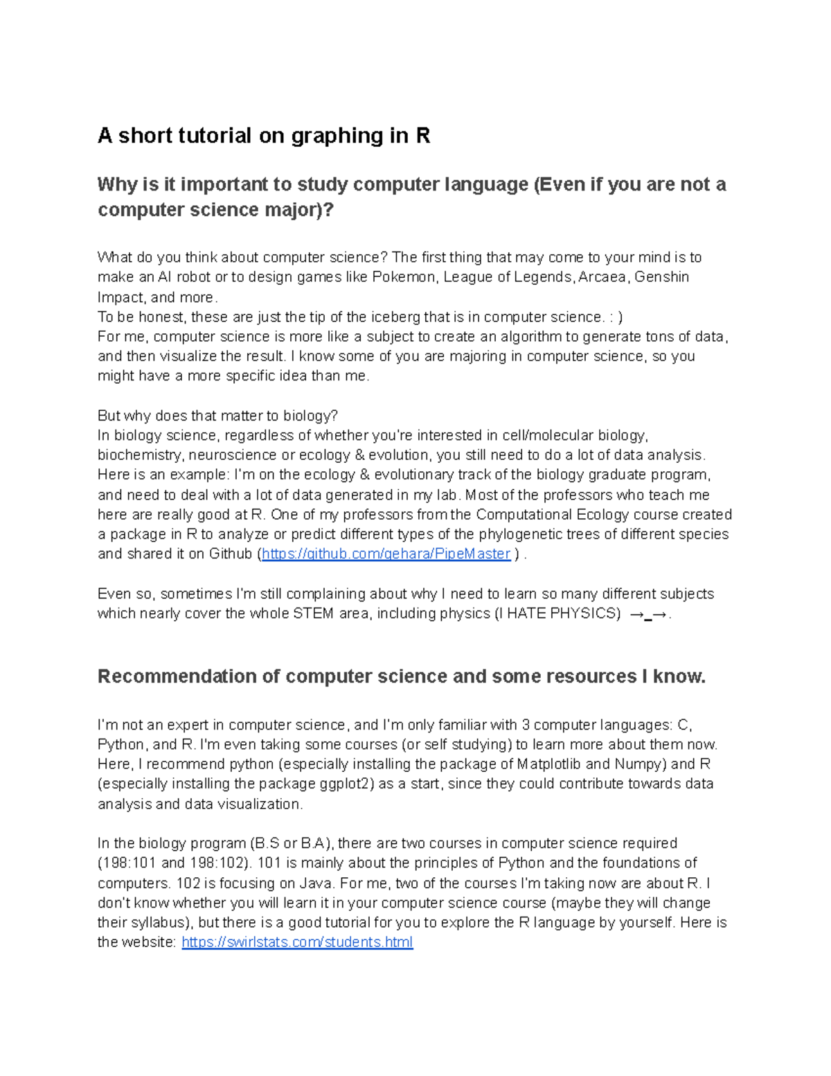 A short tutorial on gaphing in R (final ver - A short tutorial on ...