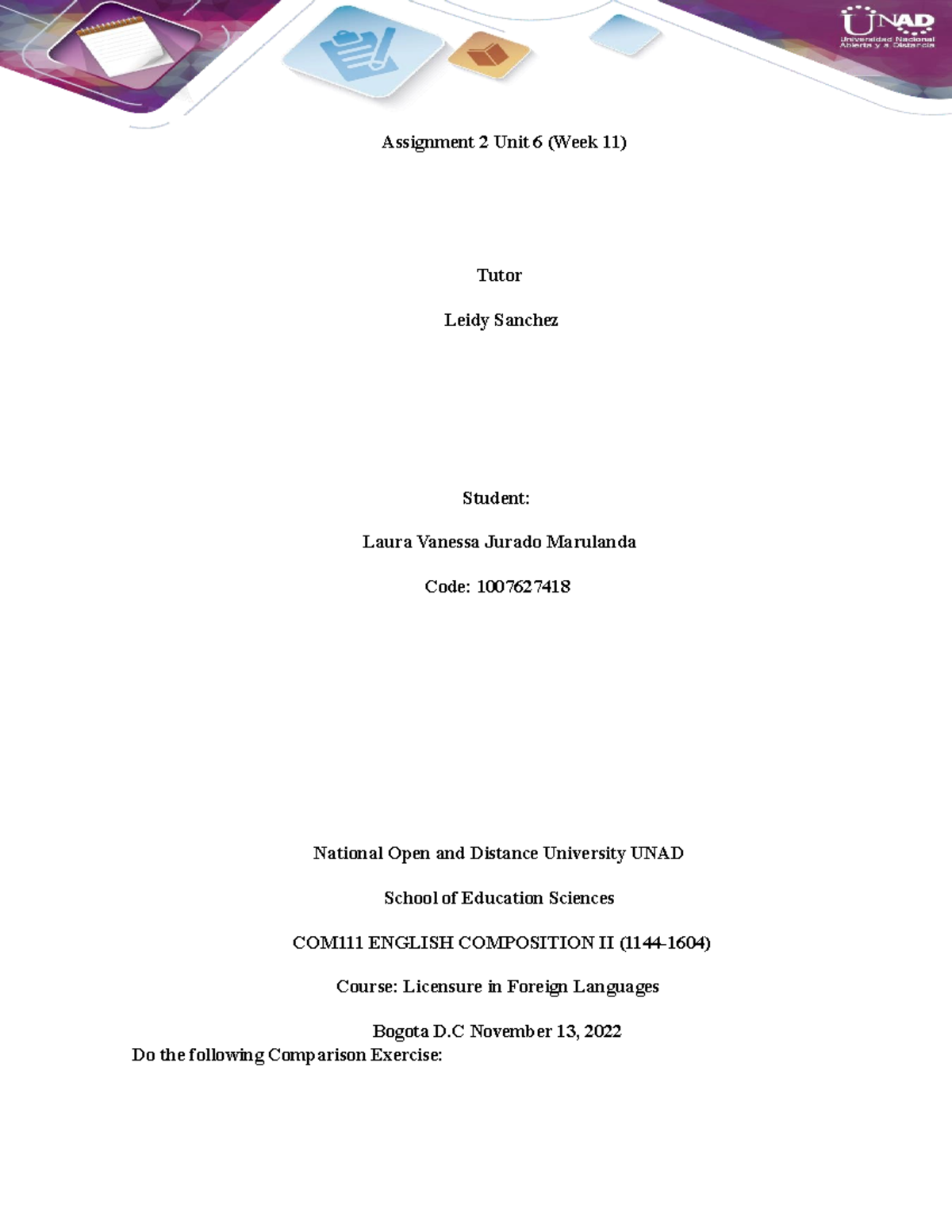 Assignment 2 Unit 6 (Week 11) - Assignment 2 Unit 6 (Week 11) Tutor ...