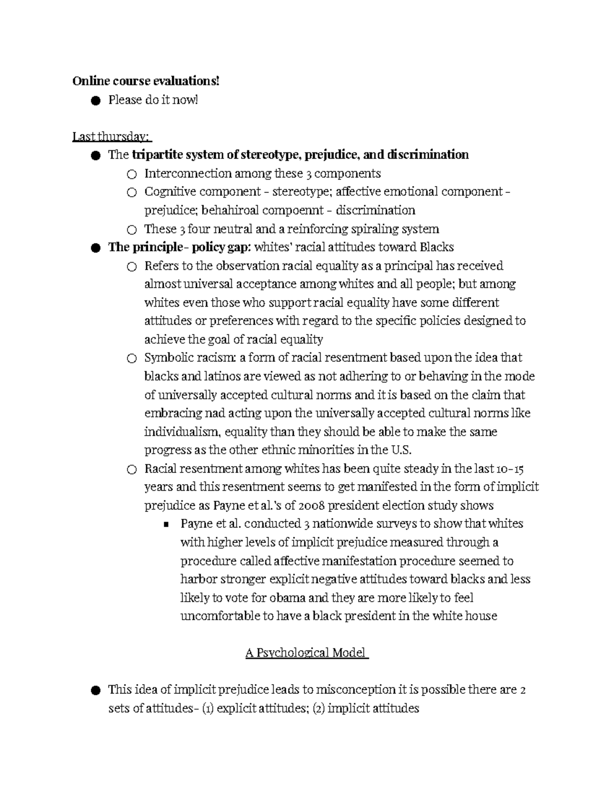 Lecture 25 Professor Pan Online course evaluations! Please do it