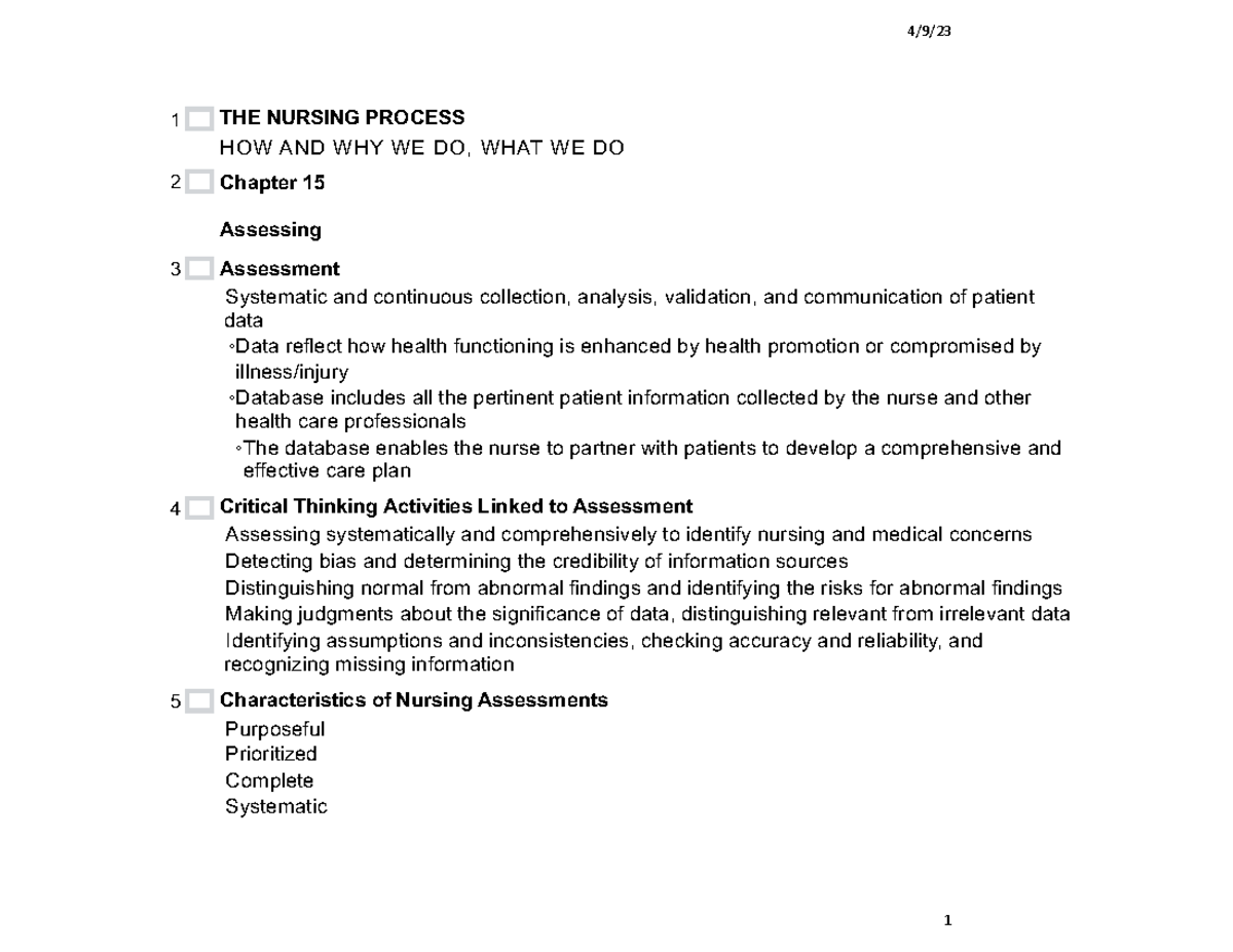 The+Nursing+Process the nursing process 4/9/ 1 THE NURSING PROCESS