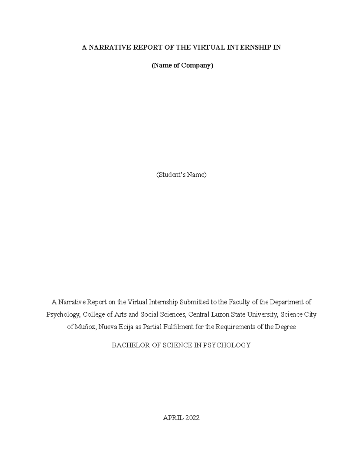 Narrative Report - is now the lead and most trusted provider of ...