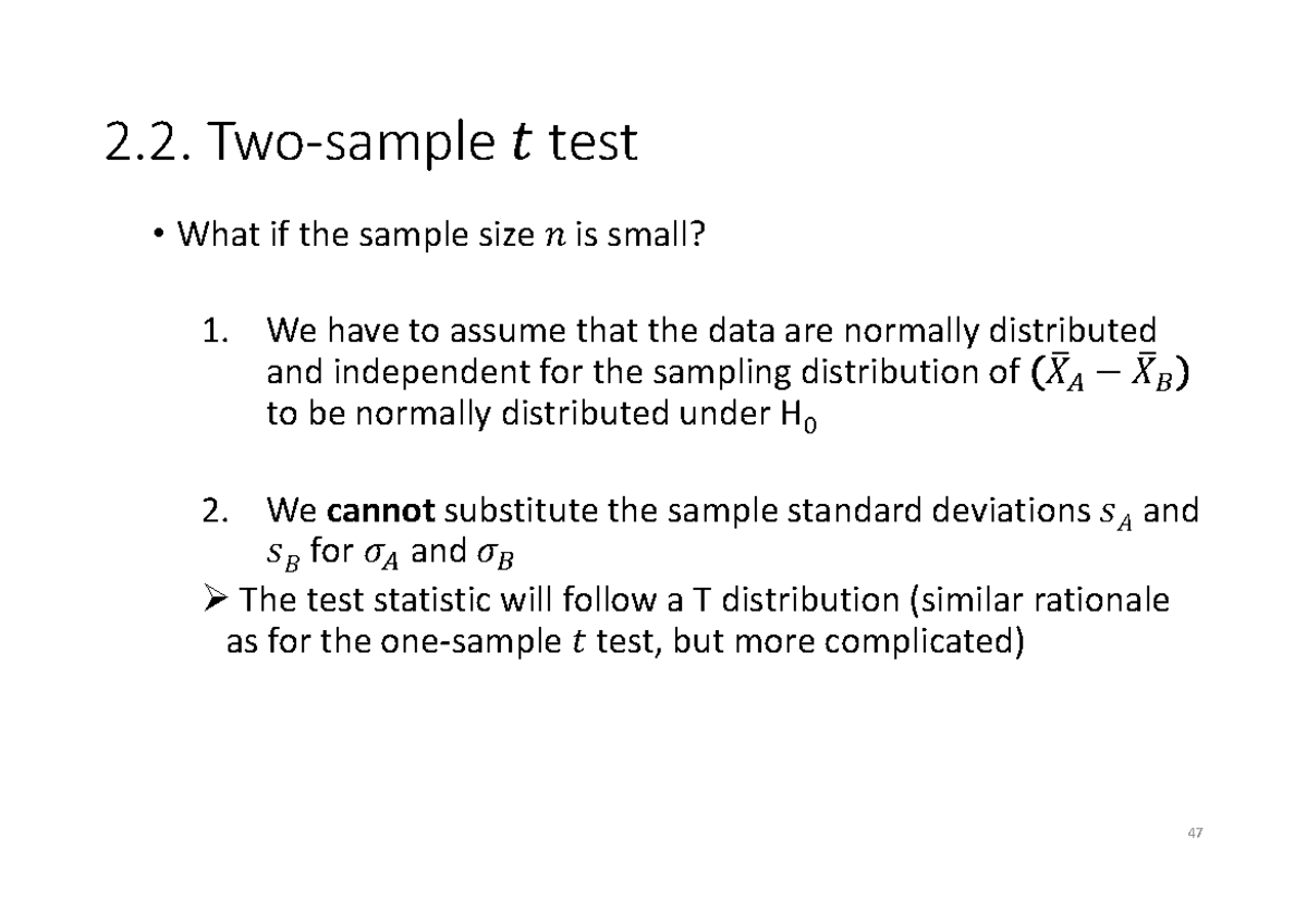 Fall2020 - PSYC284 Lecture 6 - Part 3 - What if the sample size is ...