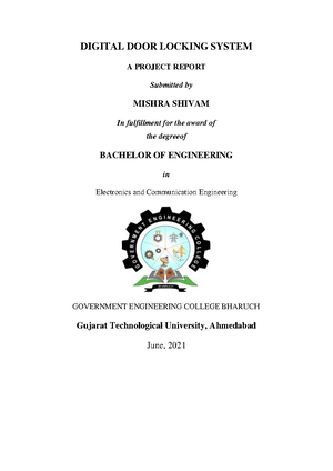 Summer Internship or Mini Project Report Guidelines 3170001 ...