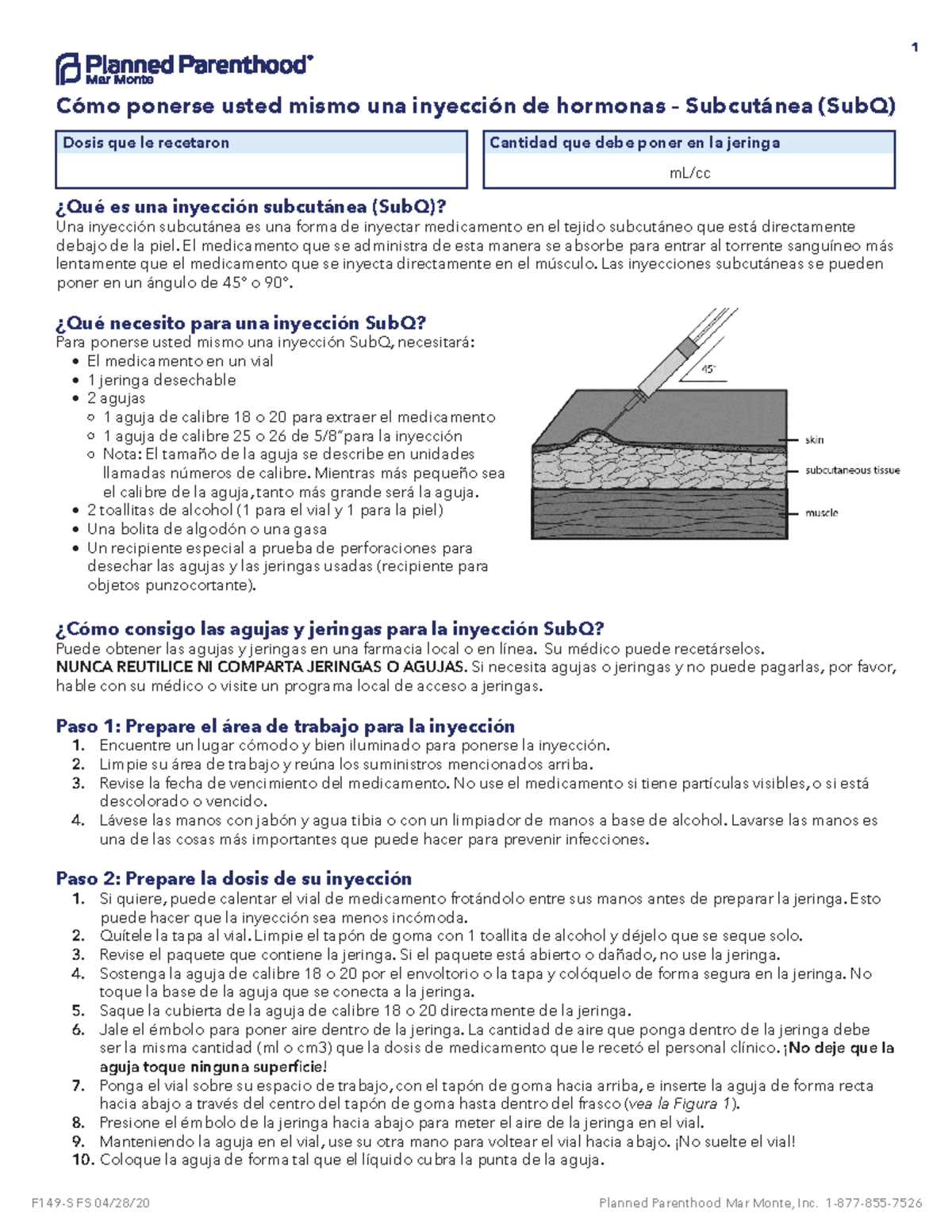 F149-s fs how to give yourself a hormone injection-sq - ¿Qué es una ...