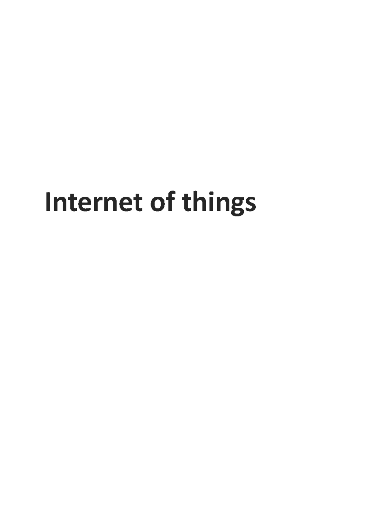 Iot Notes - Internet Of Things EC600OE: FUNDAMENTALS OF INTERNET OF ...