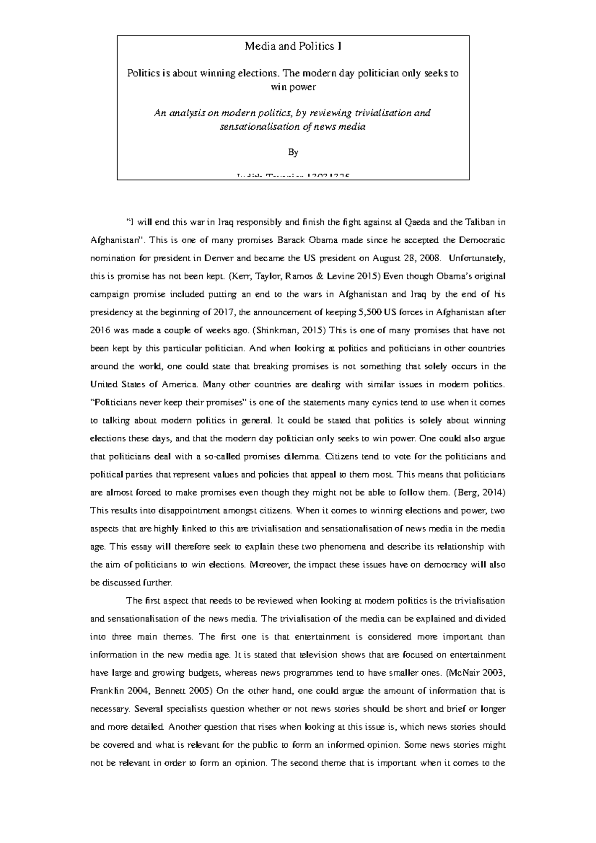 politics essay scribd