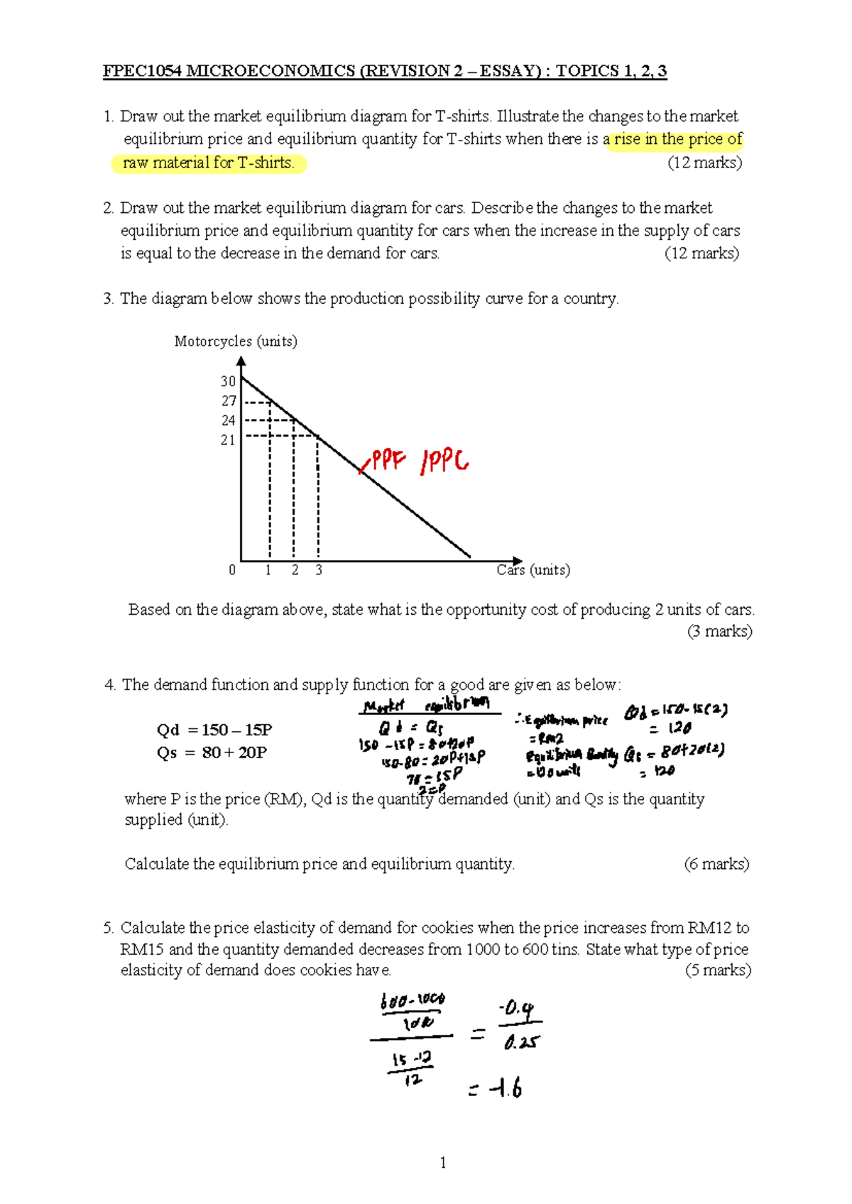 essay topics for microeconomics