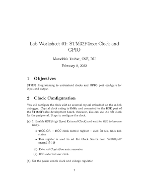 Note MCU 2 - Microcontroller Lab Tutorials - RCC Configuration: This Is ...