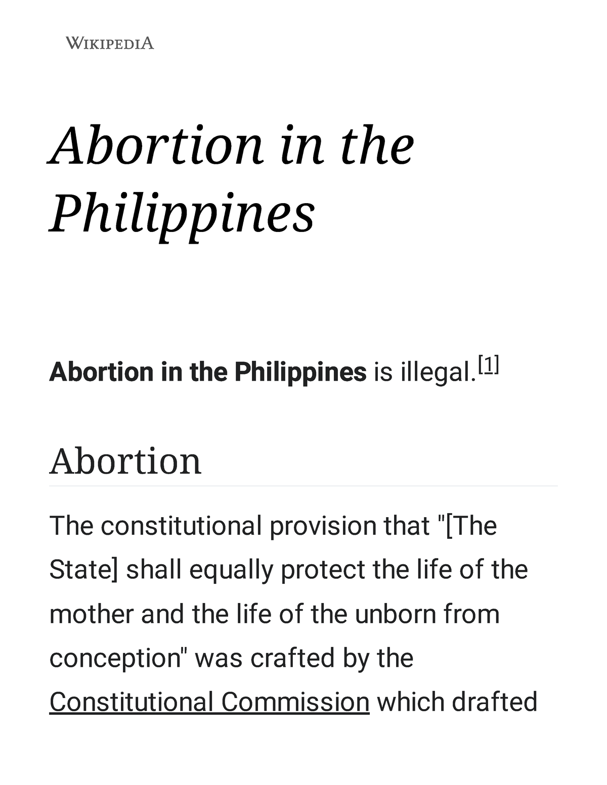 legalization of abortion in the philippines essay brainly