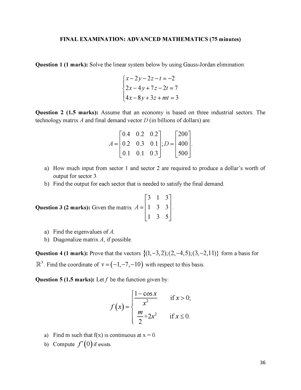 mock-test-1-mock-test-36-final-examination-advanced-mathematics