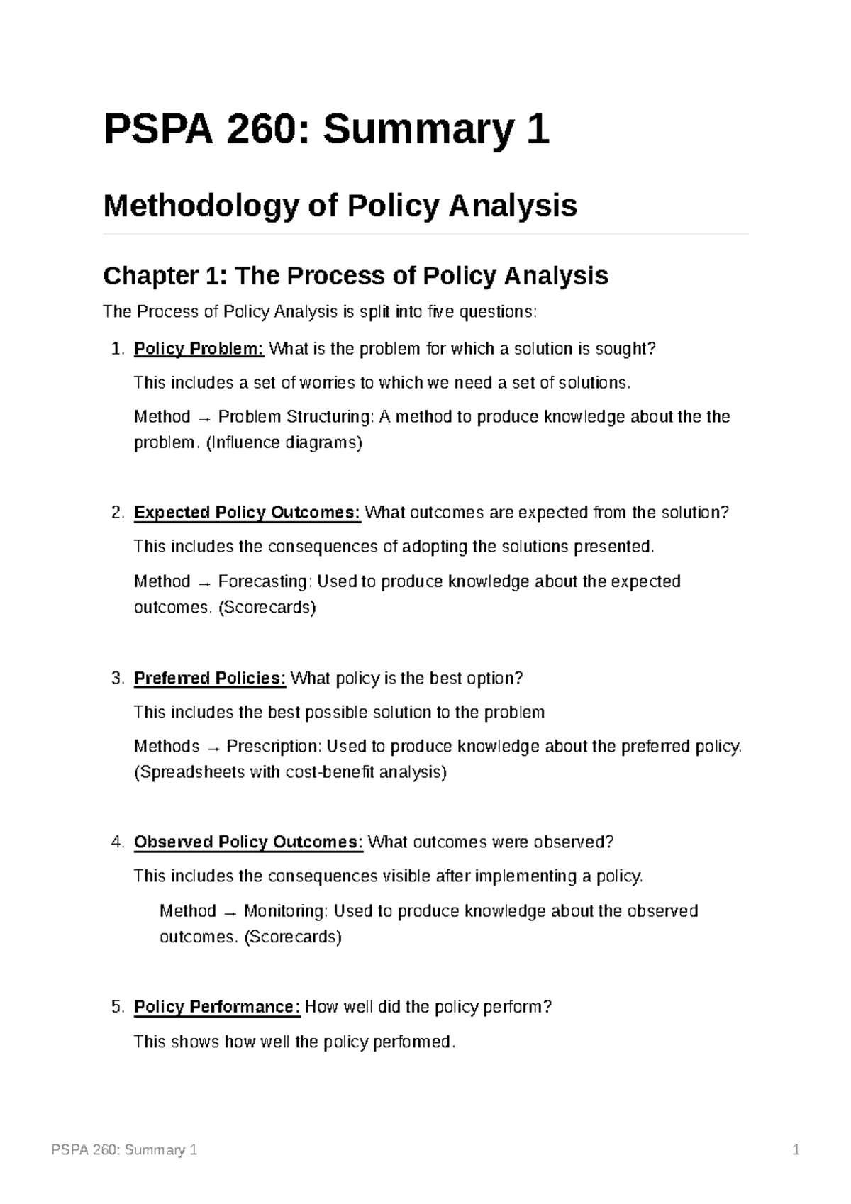 policy-analysis-summary-chapter-1-the-process-of-policy-analysis