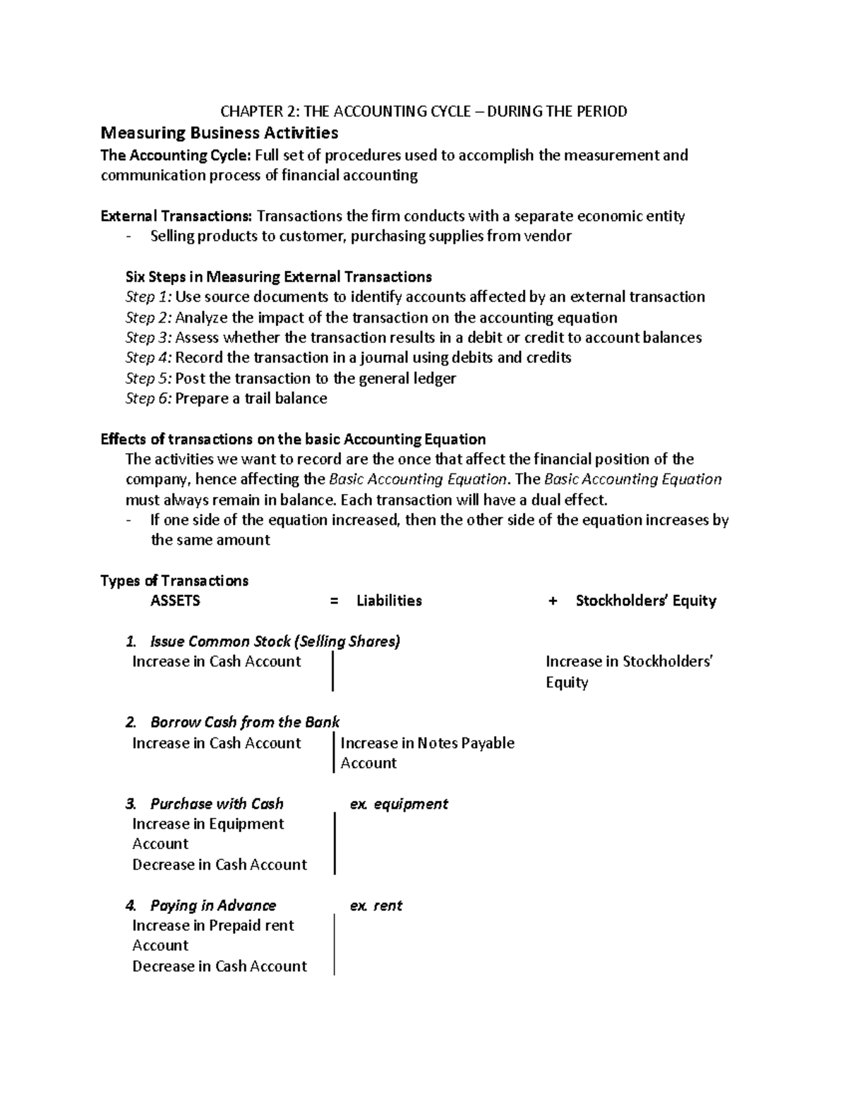 dual effect accounting