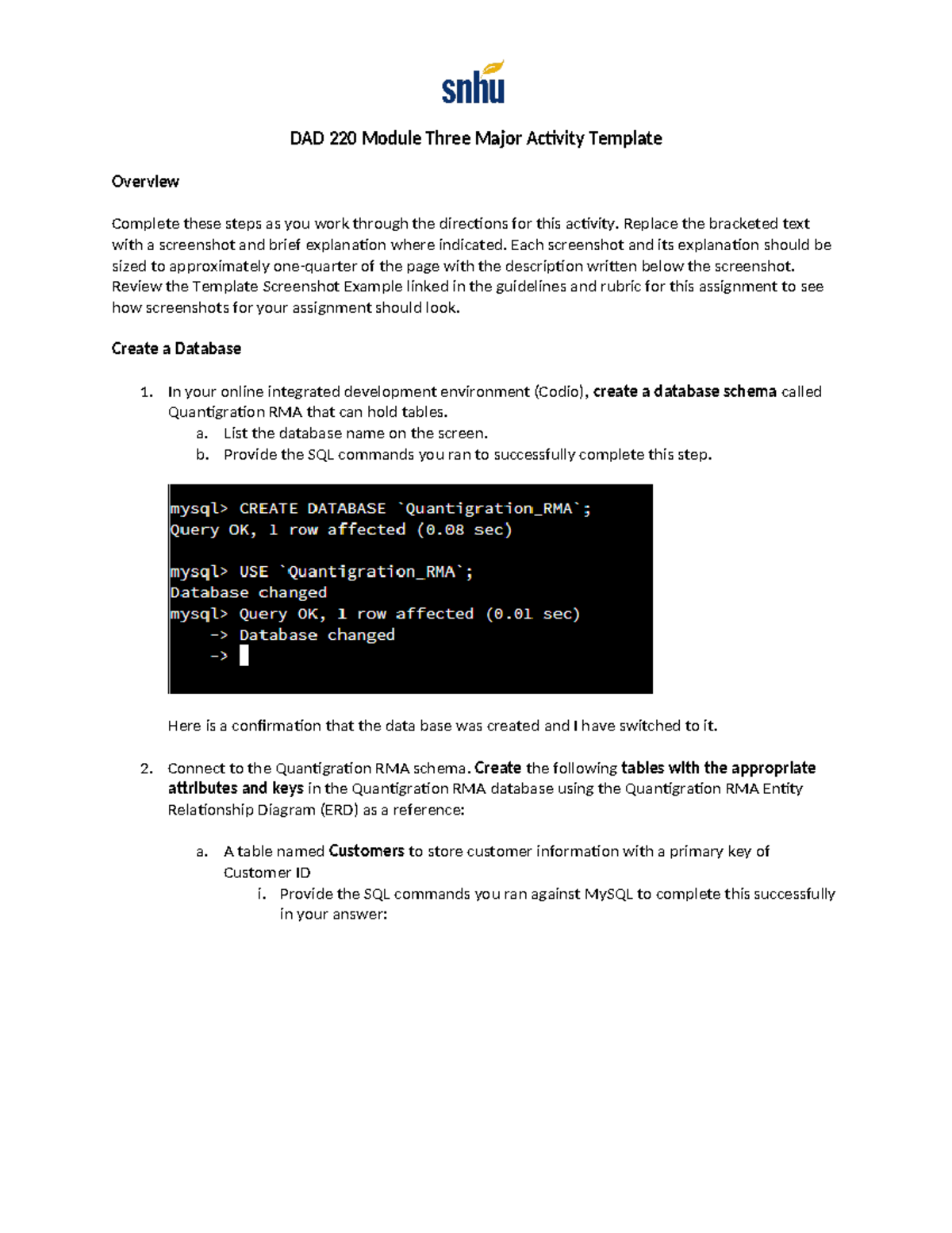 Module Three Major Activity Juan Ceballos - DAD 220 Module Three Major ...