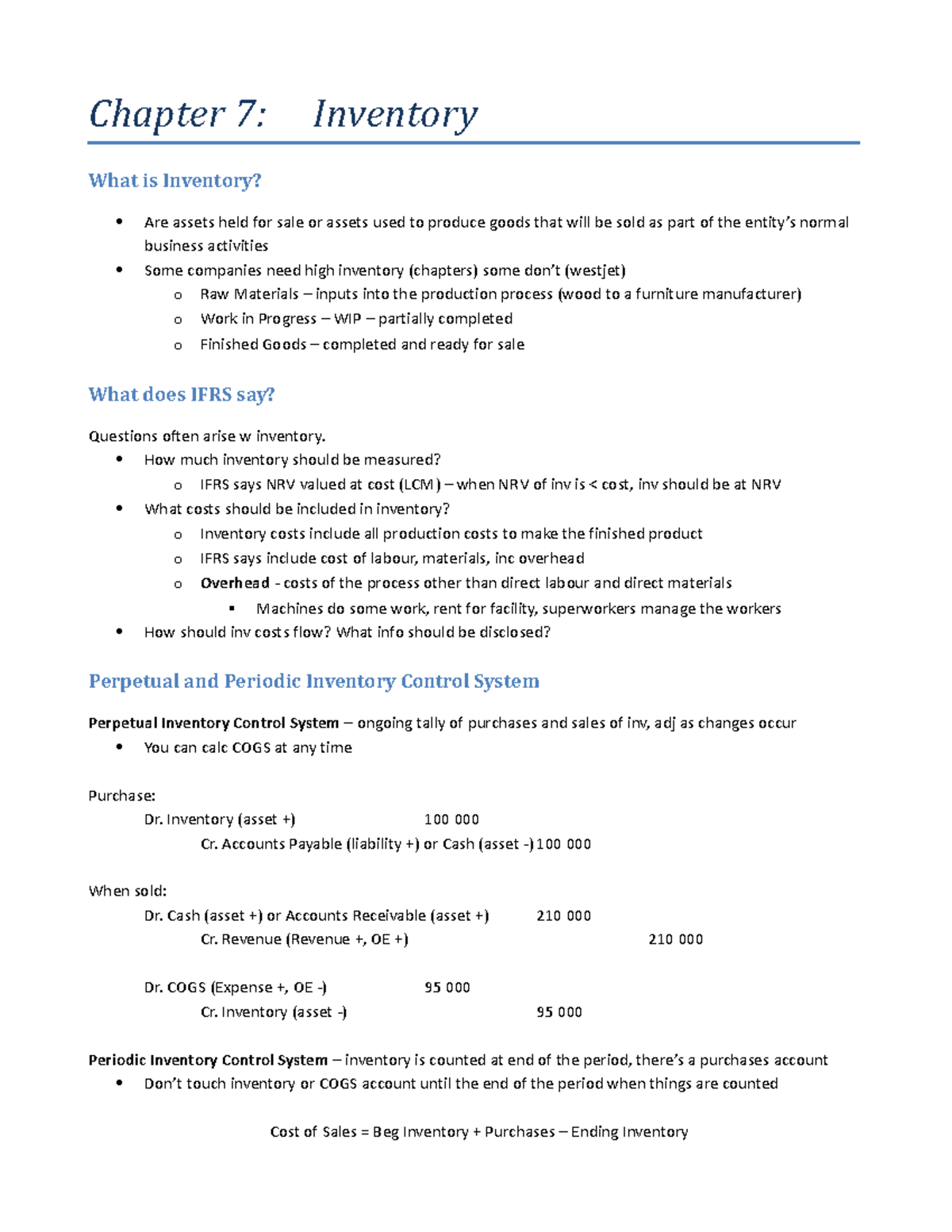 Chapter 7 Inventory Intermediate Accounting Chapter 7 Inventory What is Inventory? Are