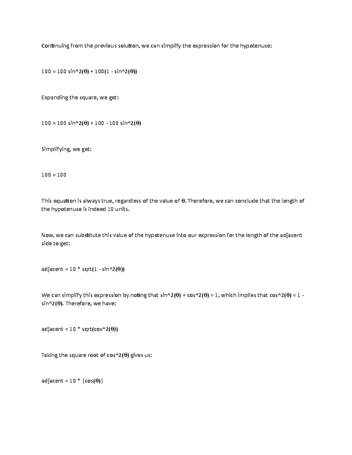 Chapter 2 Trignometry Part C notes - Continuing from the previous ...