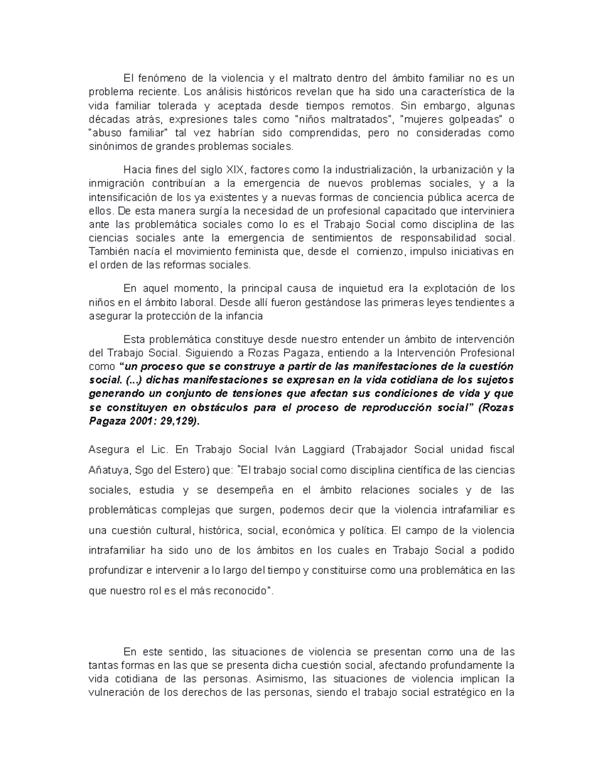 trabajo social de grupo - El fenómeno de la violencia y el maltrato ...