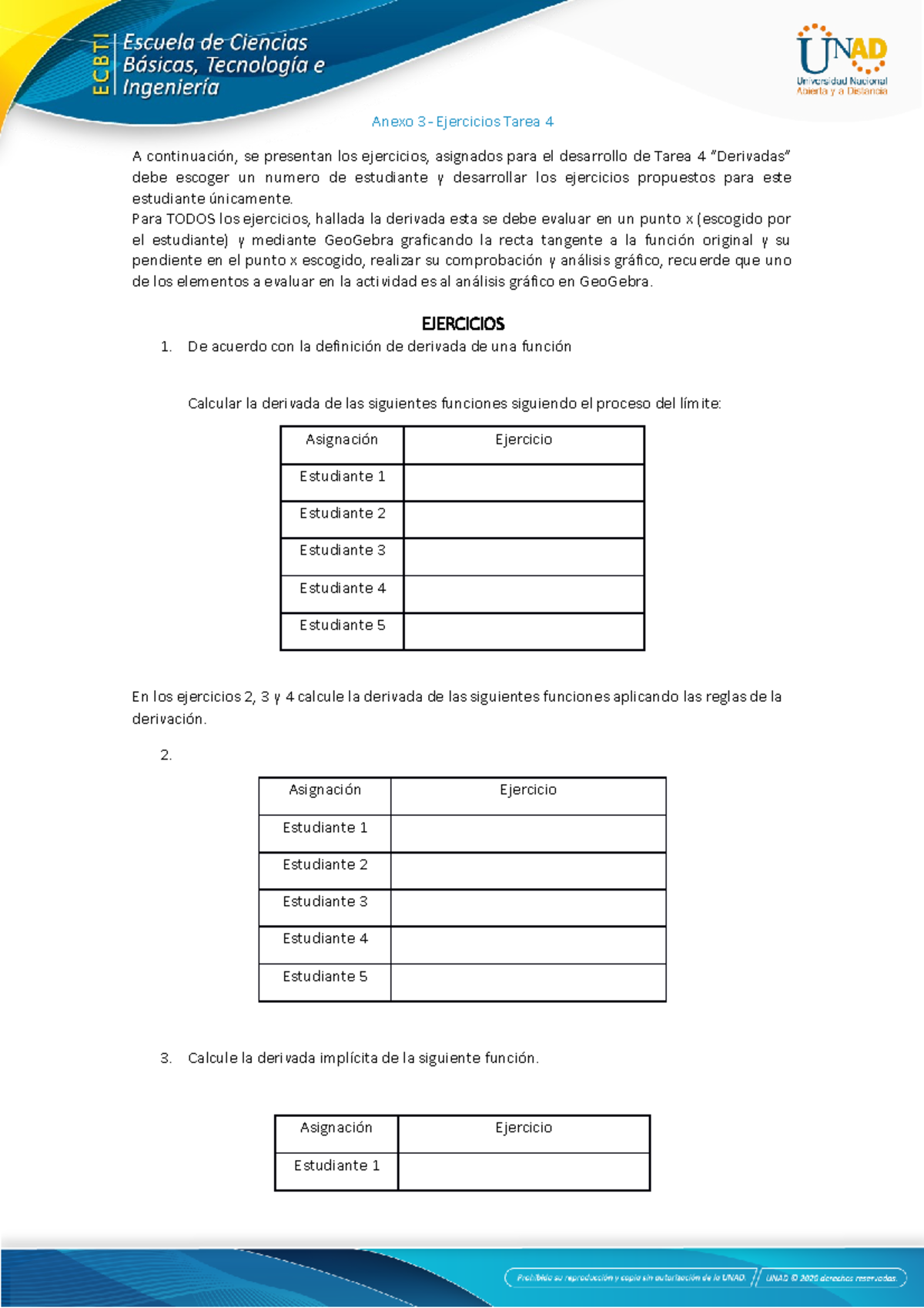 Anexo 3 - Ejercicios Tarea 4 - Anexo 3 - Ejercicios Tarea 4 A ...