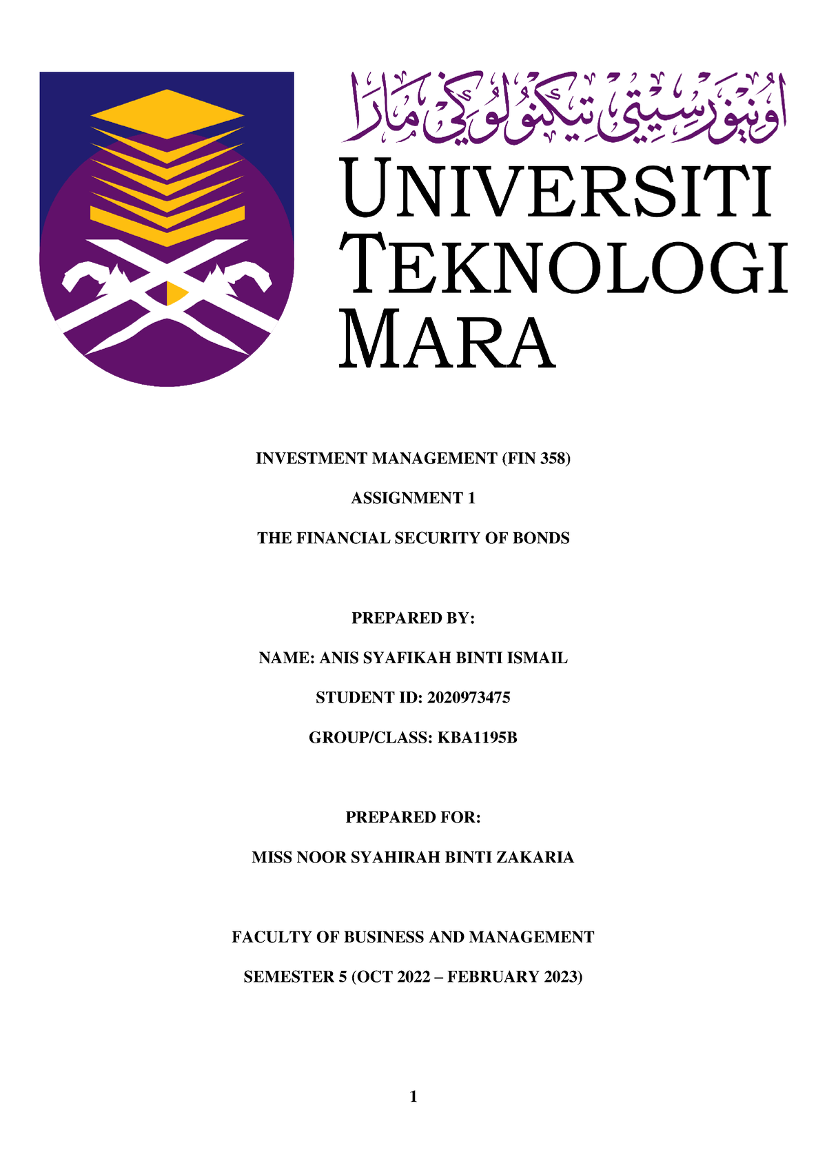 fin435 individual assignment article review