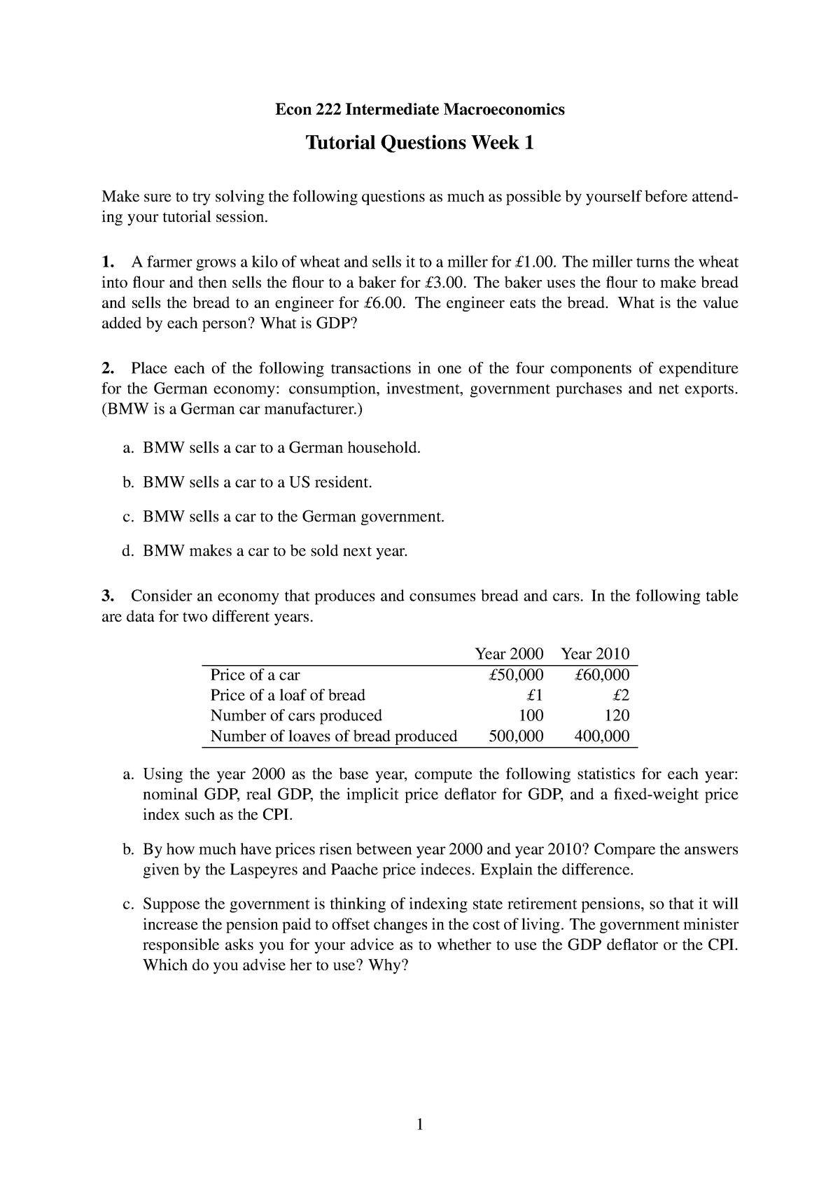 Econ222 Tutorial Questions 1 - Econ 222 Intermediate Macroeconomics ...